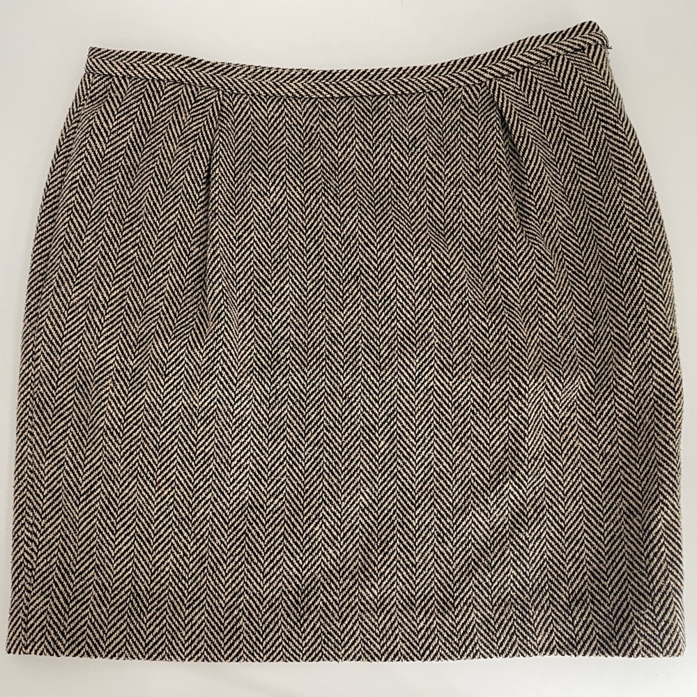 Ralph Lauren Black Label Herringbone Skirt